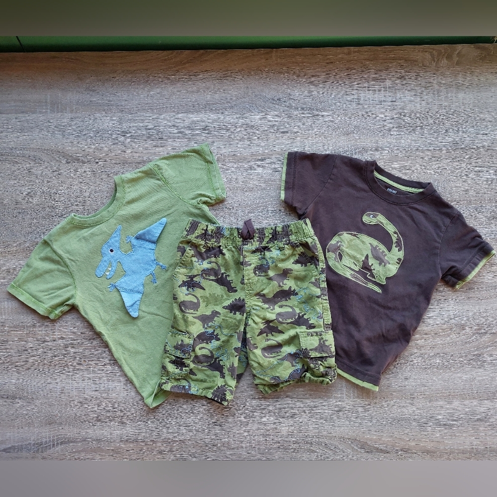 2011 vguc Gymboree 3-piece dino set 5T - Picture 16 of 16